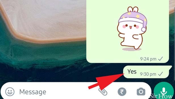 Image titled Delete WhatsApp Message step 3